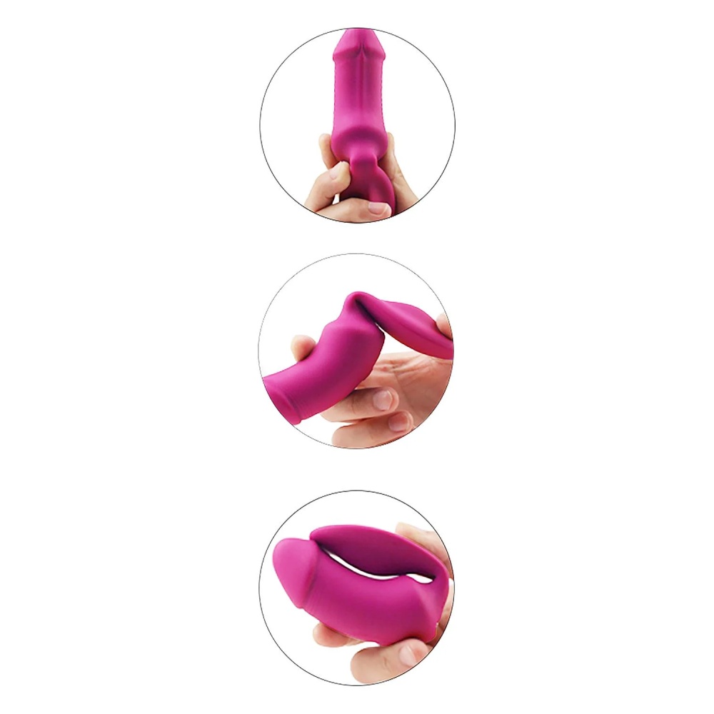 Вагинально-клиторальный вибратор Dream Toys Essentials с пультом, розовый, 9 × 3 см