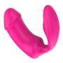 Вагинально-клиторальный вибратор Dream Toys Essentials с пультом, розовый, 9 × 3 см