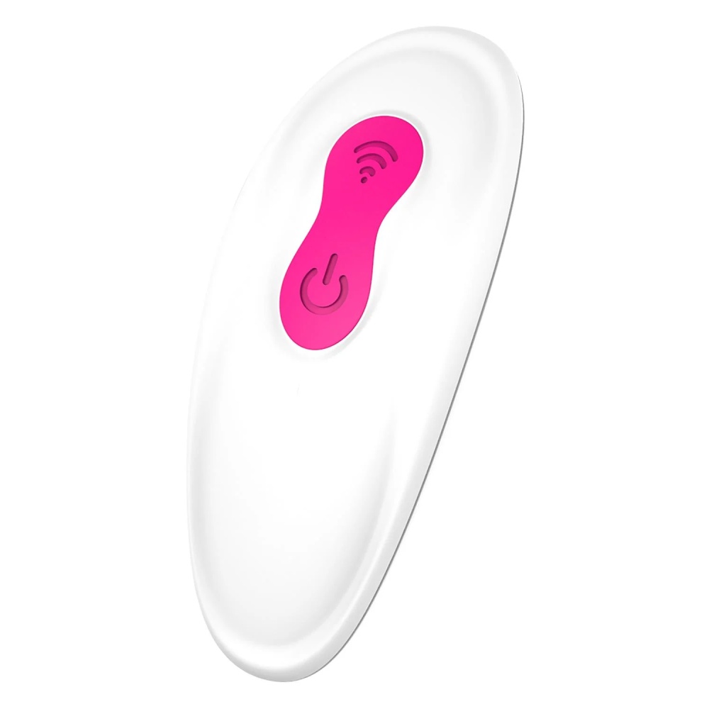 Вагинально-клиторальный вибратор Dream Toys Essentials с пультом, розовый, 9 × 3 см