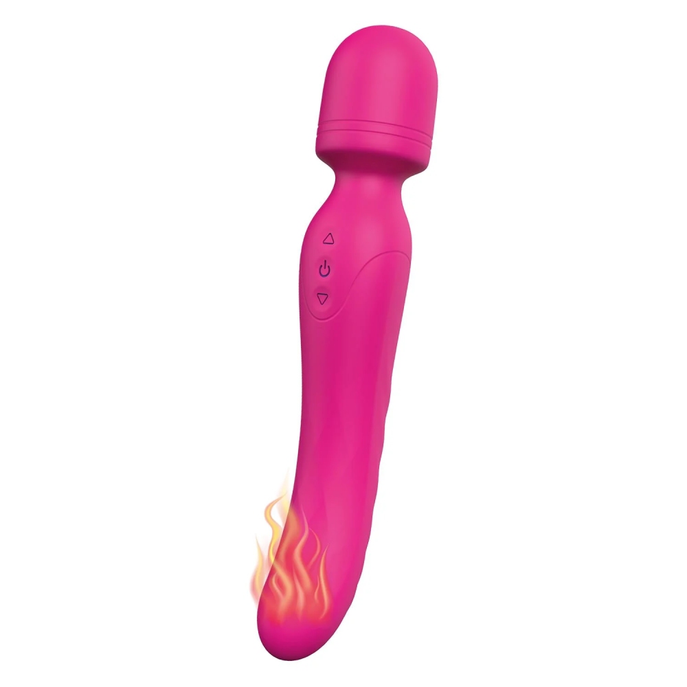 Вибратор-микрофон с подогревом Dream Toys Essentials Heating Bodywand, розовый, 23 × 3,6 см