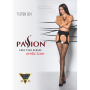 Эротические колготки Passion TIOPEN 004 3/4 (fishnet 40 den), black, имитация чулок и пояса
