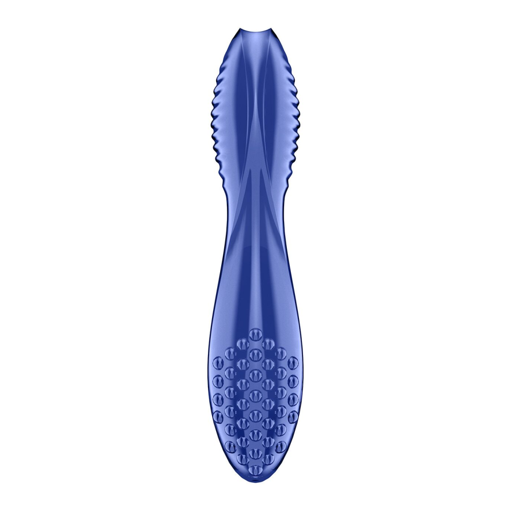 Двусторонний стеклянный дилдо Satisfyer Dazzling Crystal 2 Blue