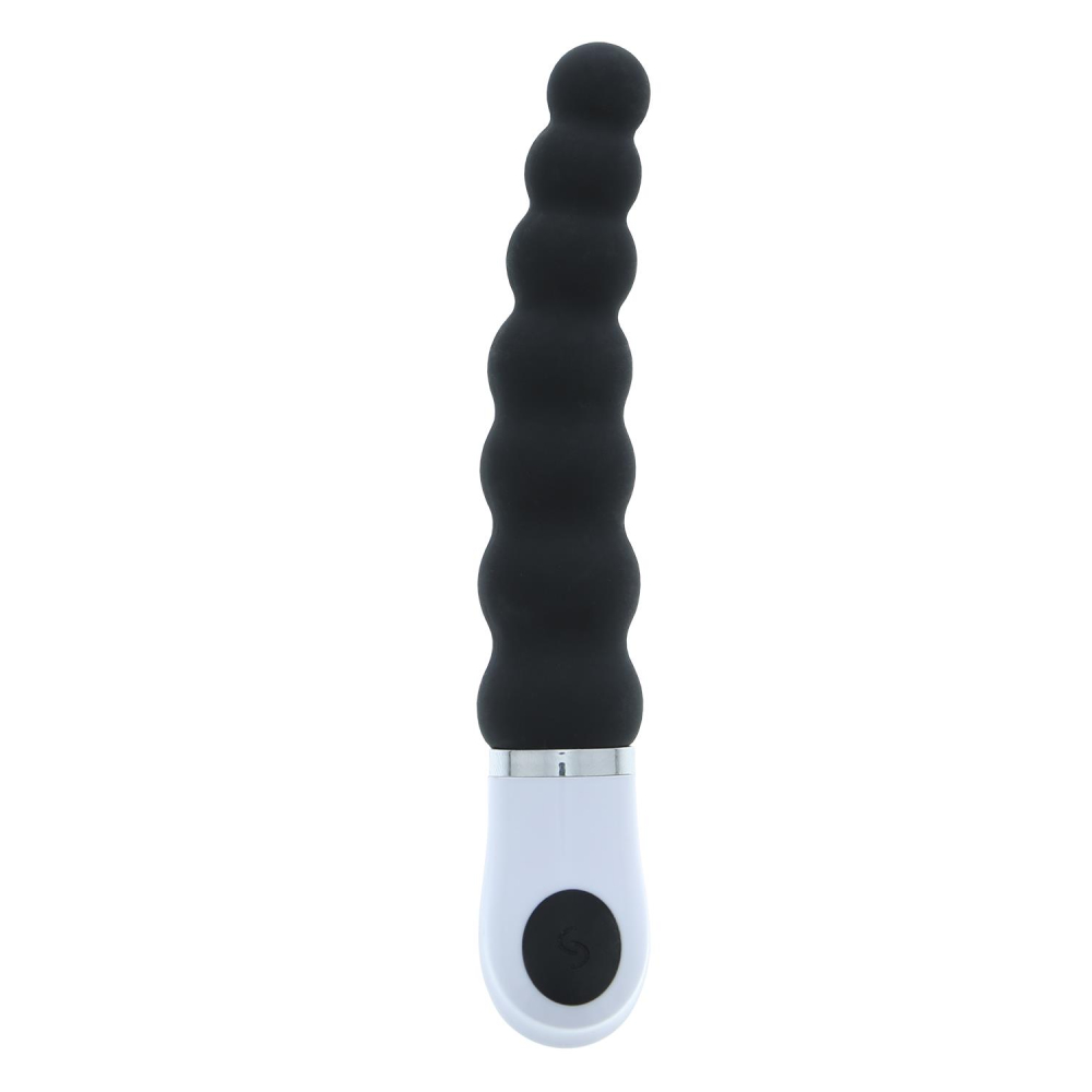 Анальная виброёлка Dream Toys Essentials P-Spot Caterpillar, черная, 15 × 2,5 см