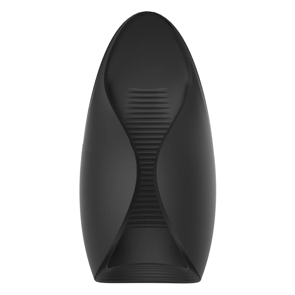 Мастурбатор с вибрацией Dream Toys Essentials, открытый, нереалистичный, черный, 13 см