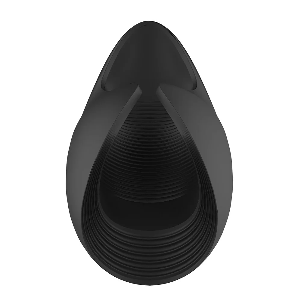 Мастурбатор с вибрацией Dream Toys Essentials, открытый, нереалистичный, черный, 13 см