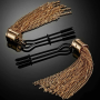 Зажимы для сосков Guilty Pleasure Tassel Tease Clamps, черно-золотые