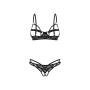 Комплект Obsessive Euridia 2-pcs crotchless set XS/S