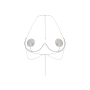 Украшение на грудь Obsessive Kisselie jewelry bra