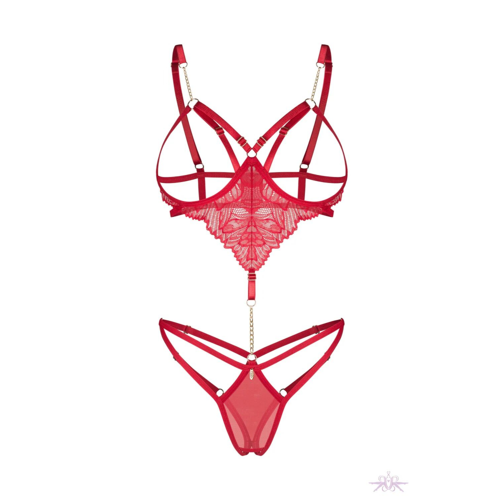 Боди Obsessive Matildea crotchless teddy L/XL