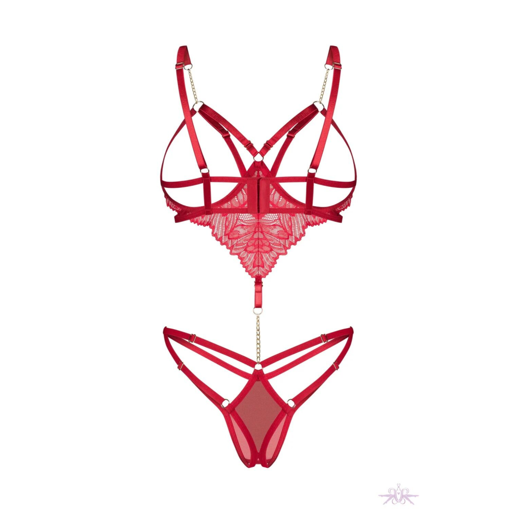 Боди Obsessive Matildea crotchless teddy L/XL