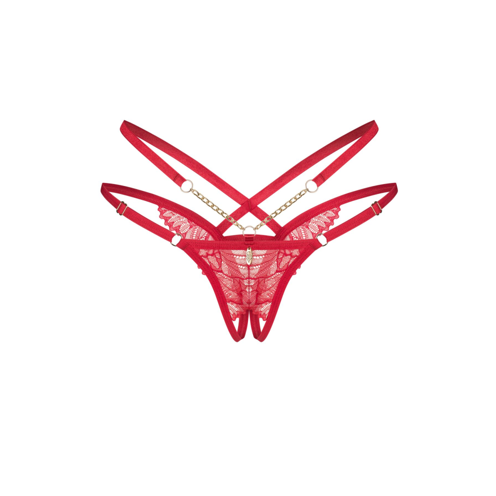 Трусики Obsessive Matildea crotchless thong L/XL