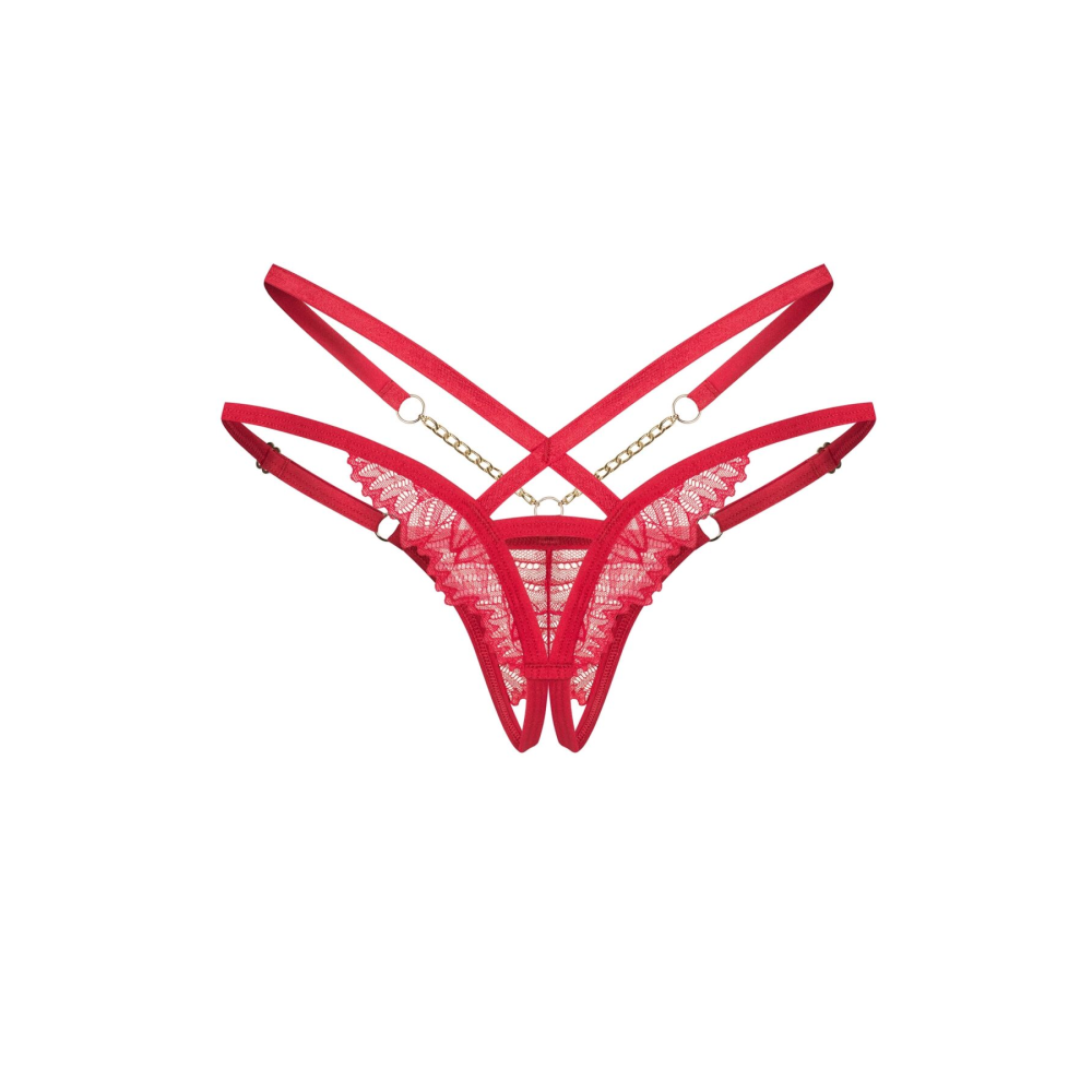 Трусики Obsessive Matildea crotchless thong 2XL/3XL