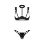 Комплект Obsessive Roccele 2-pcs crotchless set L/XL