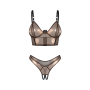 Комплект Obsessive Soranna top & crotchless thong S/M