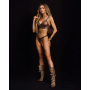 Комплект Obsessive Soranna top & crotchless thong S/M