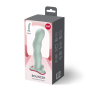 Фаллоимитатор Fun Factory BOUNCER Light Green, шарики внутри, эффект вибрации, диаметр 3,9 см