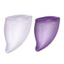 Набор менструальных чаш Fun Factory FUN CUP EXPLORE KIT, 2 шт, Multicolored Violet, объемы 20 и 30 мл