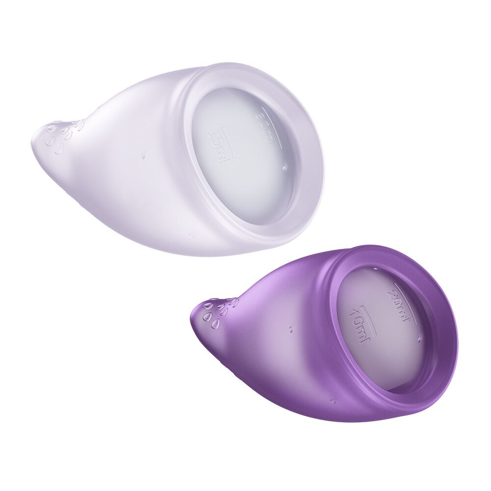 Набор менструальных чаш Fun Factory FUN CUP EXPLORE KIT, 2 шт, Multicolored Violet, объемы 20 и 30 мл