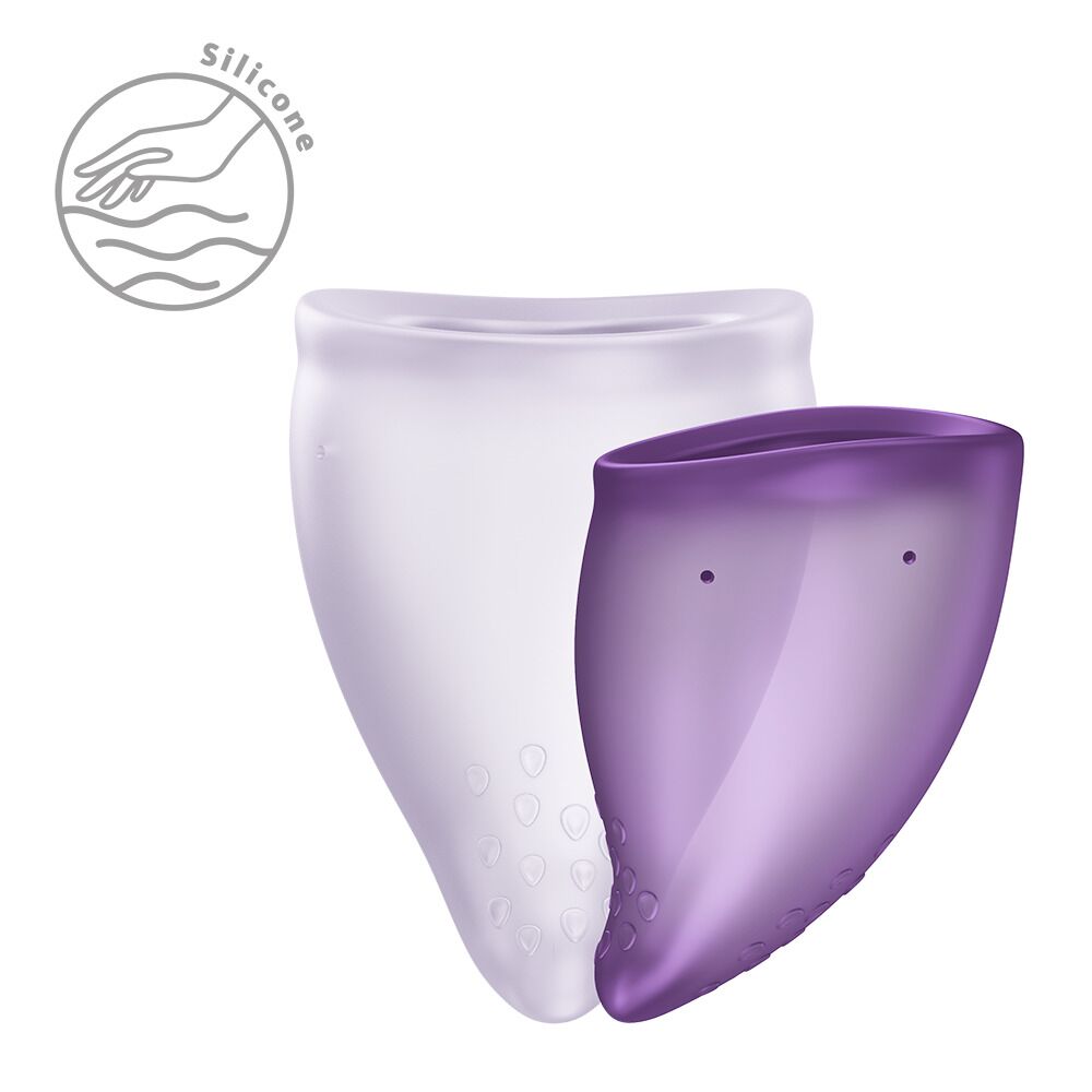 Набор менструальных чаш Fun Factory FUN CUP EXPLORE KIT, 2 шт, Multicolored Violet, объемы 20 и 30 мл