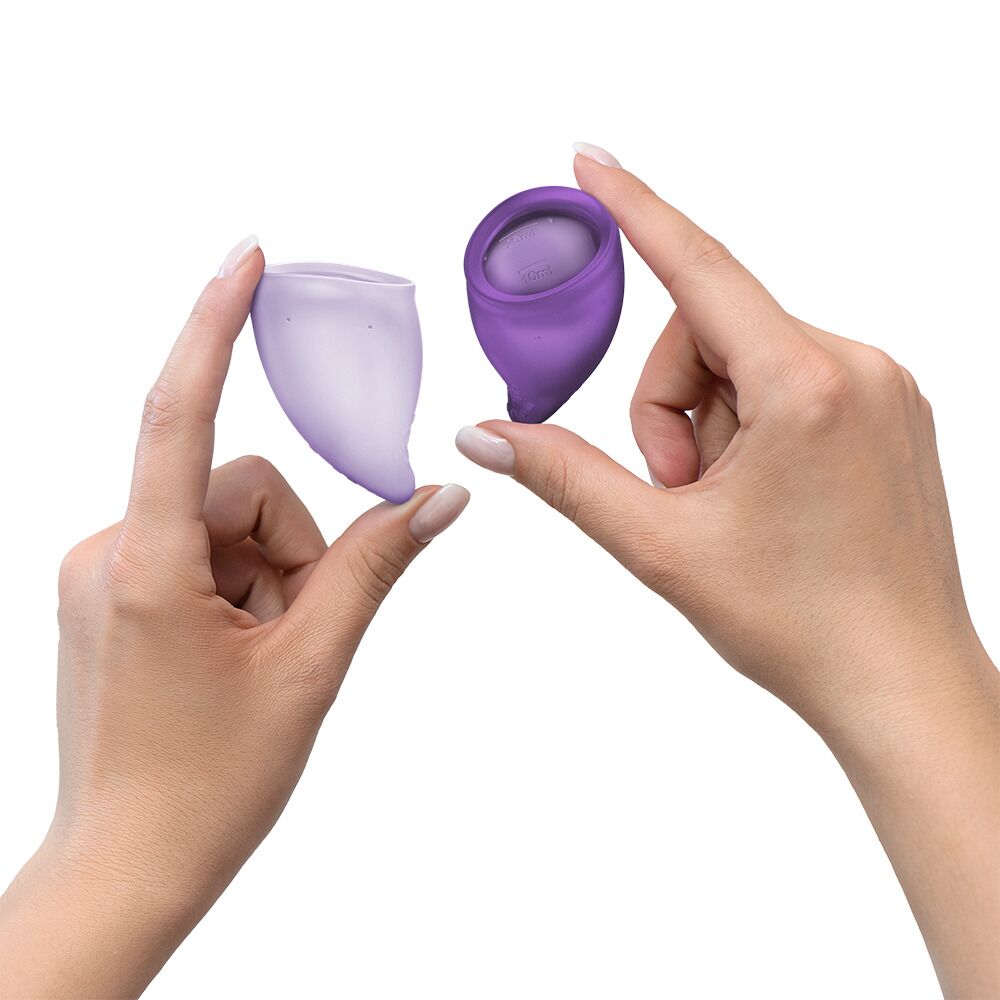 Набор менструальных чаш Fun Factory FUN CUP EXPLORE KIT, 2 шт, Multicolored Violet, объемы 20 и 30 мл