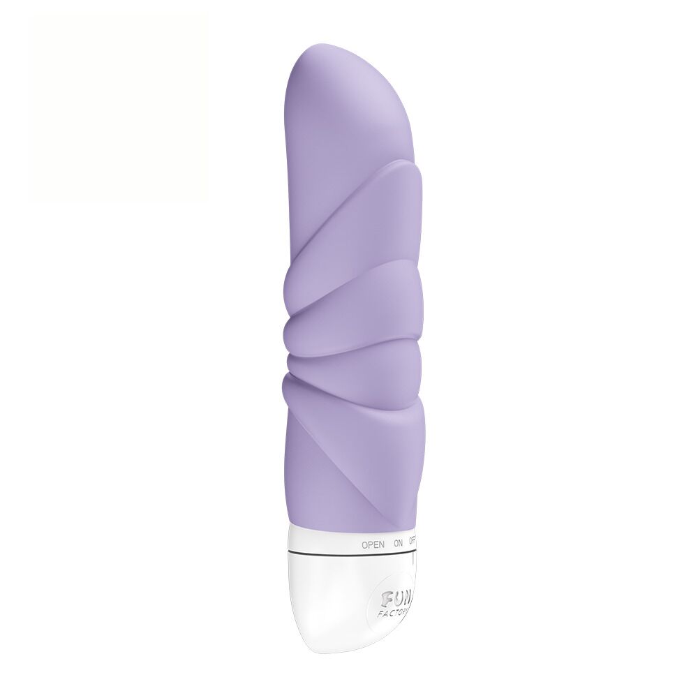 Мини-вибратор Fun Factory JAM Purple, подходит для клитора, рельефный