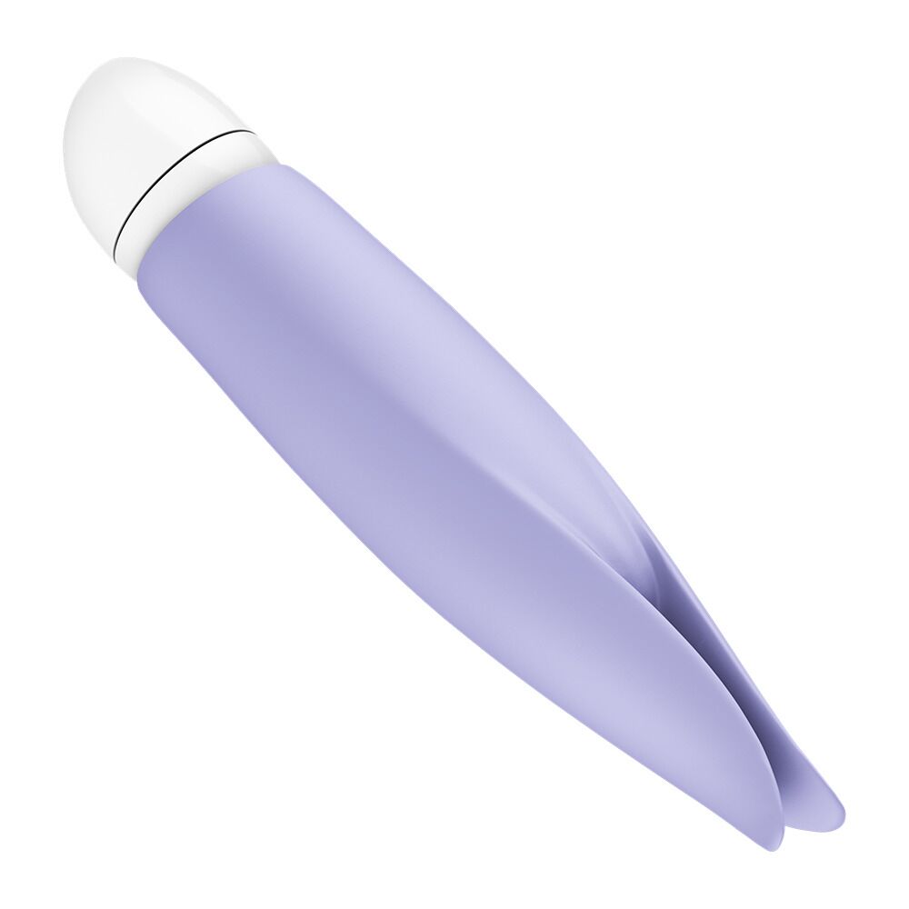 Вибратор с лепестками Fun Factory VOLITA purple, компактный, очень тихий, на батарейках