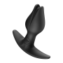 Анальная пробка Fun Factory BOOTIE FEM Black, в виде бутона, диаметр 2,9 см, тонкий ограничитель