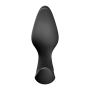 Анальная пробка Fun Factory BOOTIE FEM Black, в виде бутона, диаметр 2,9 см, тонкий ограничитель