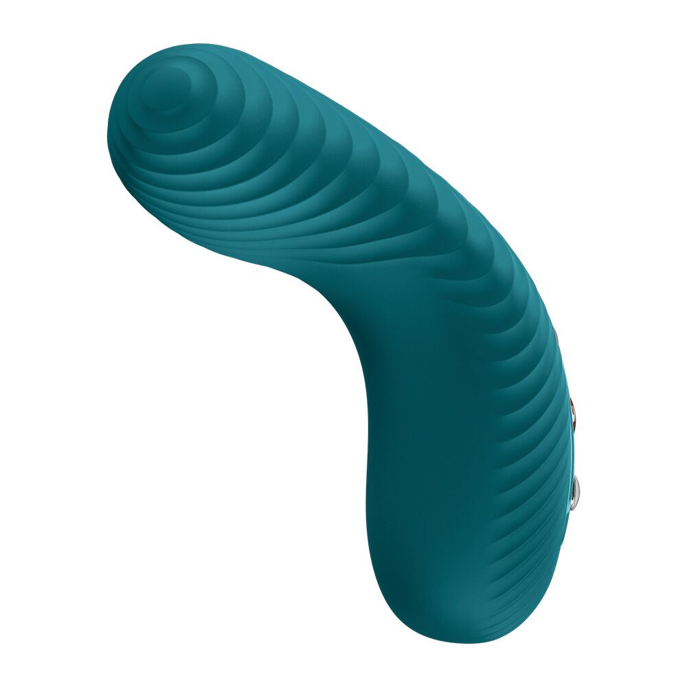 Накладной вибратор Fun Factory LAYA III Bottle Green, эффект постукивания пальцем