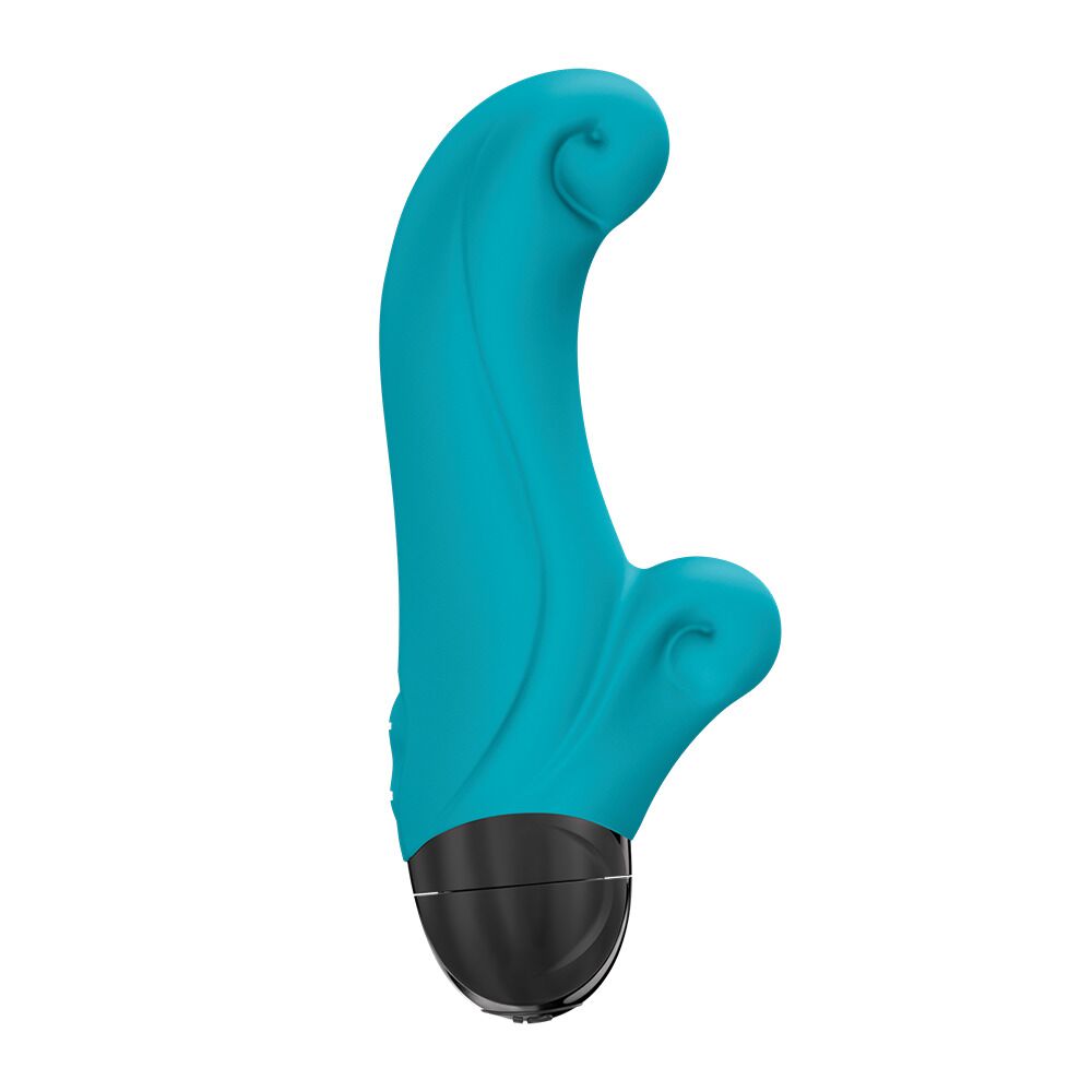 Вибратор-кролик Fun Factory OCEAN Aquamarine, для клитора и точки G, 6 режимов, на батарейках