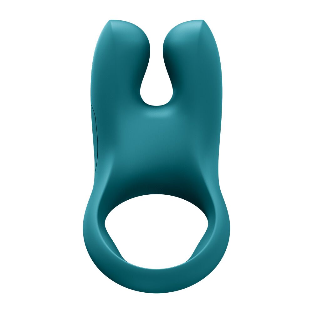 Эрекционное виброкольцо с двойной стимуляцией клитора Fun Factory NŌS CLASSIC Bottle Green, 2 мотора