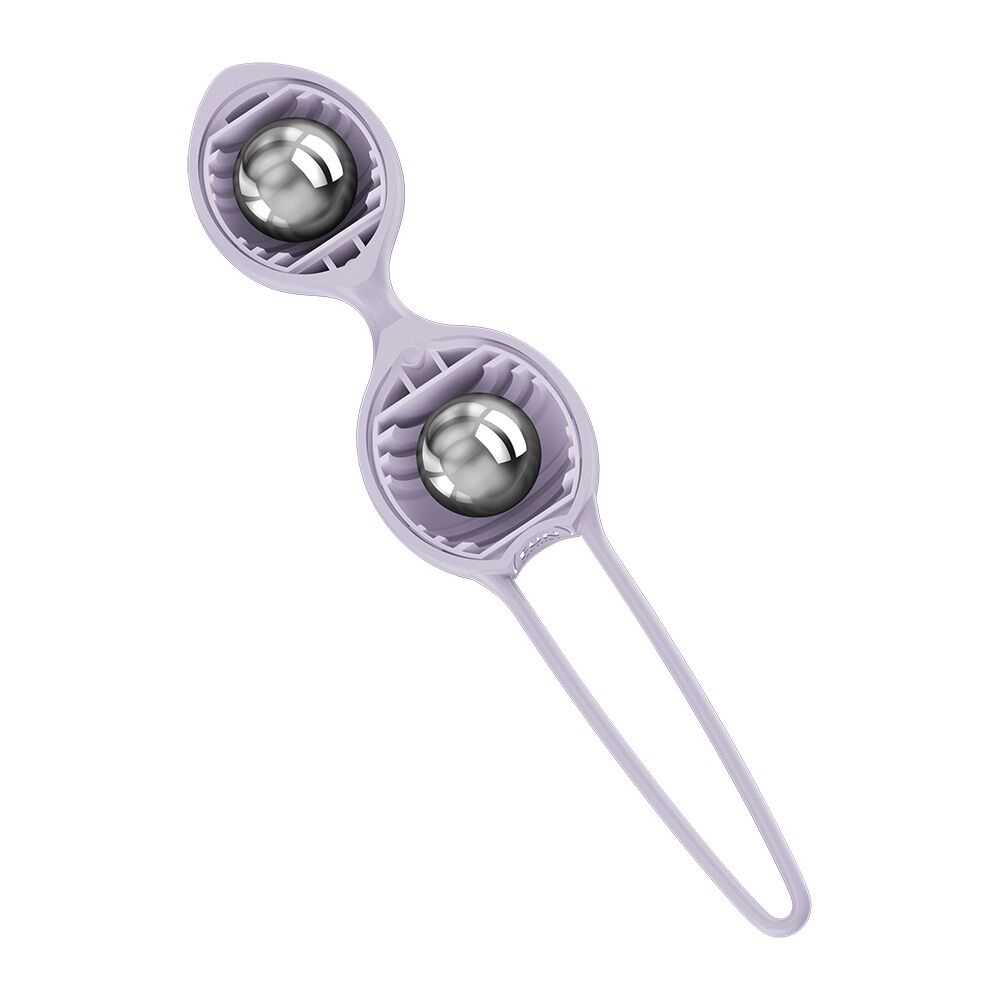 Вагинальные шарики Fun Factory SMARTBALLS DUO Purple, 2 шт, диаметр 3,2 и 3,6 см