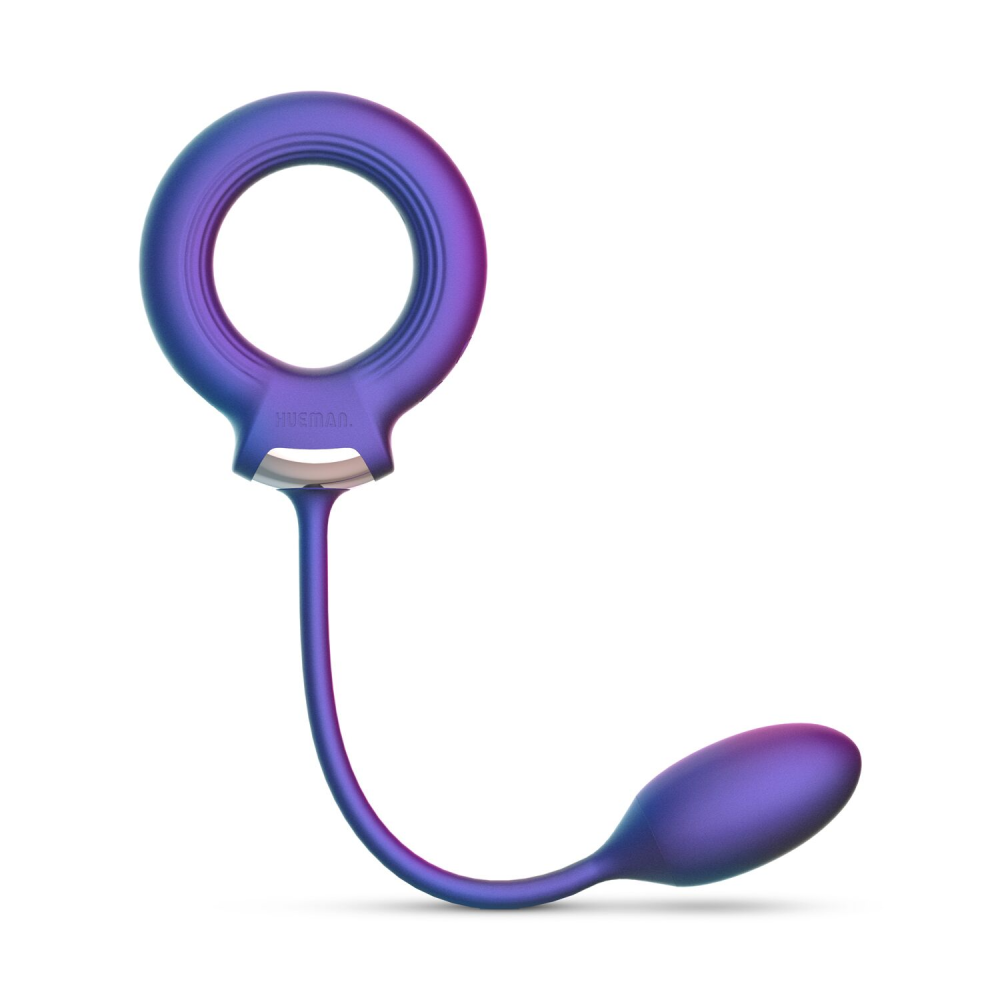 Эрекционное виброкольцо с виброяйцом Hueman - Eclipse Anal Vibrator