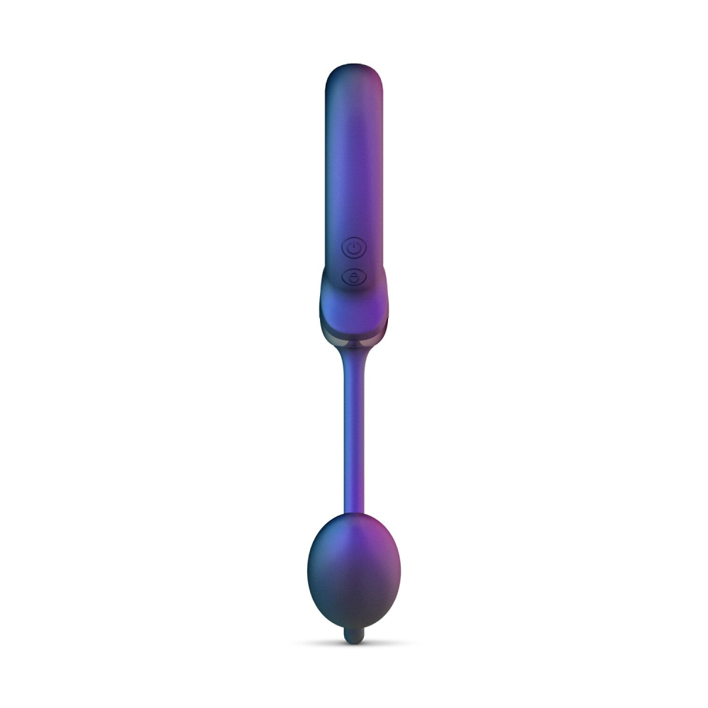 Эрекционное виброкольцо с виброяйцом Hueman - Eclipse Anal Vibrator