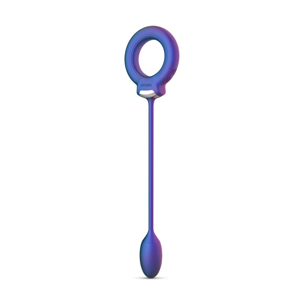 Эрекционное виброкольцо с виброяйцом Hueman - Eclipse Anal Vibrator