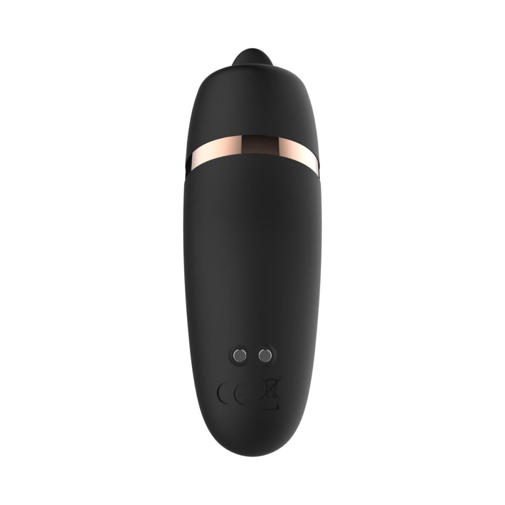 Мини-вибратор с язычком Rosy Gold - Vibrating & Licking Dual Stimulator