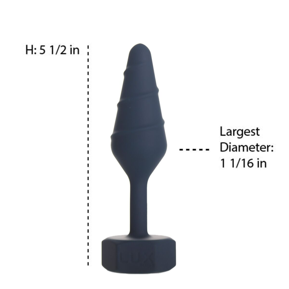 Анальная пробка Lux Active Twist Plug Small Blue