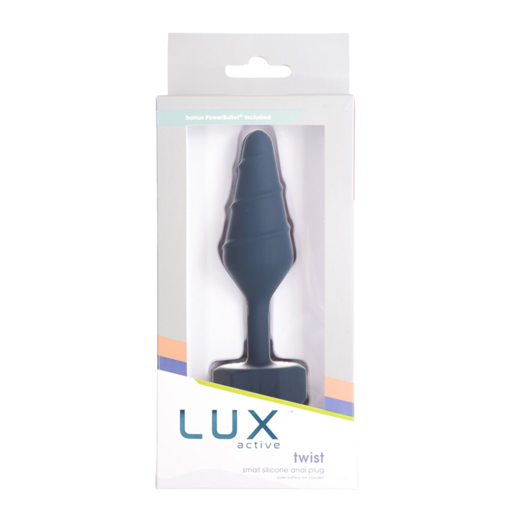 Анальная пробка Lux Active Twist Plug Small Blue