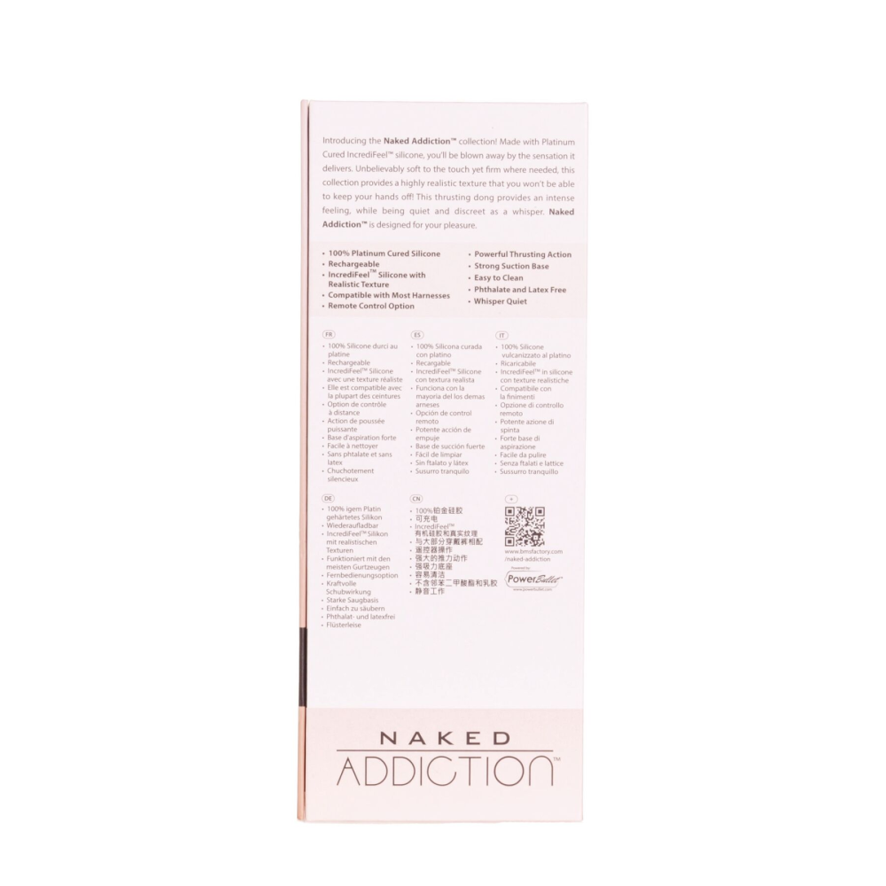 Фаллоимитатор с пульсацией Naked Addiction 8.5” Thruster - Vanilla