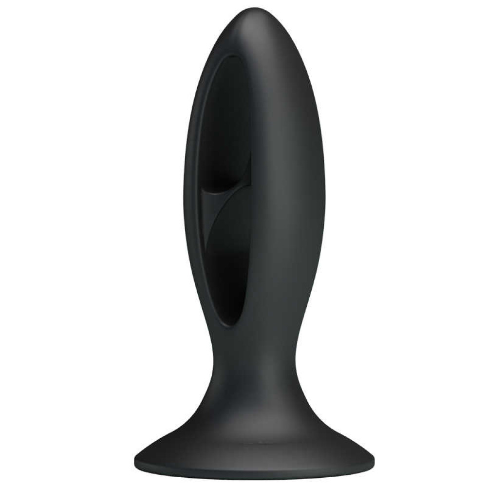 Анальная пробка с присоской Fabulous Silicone черная