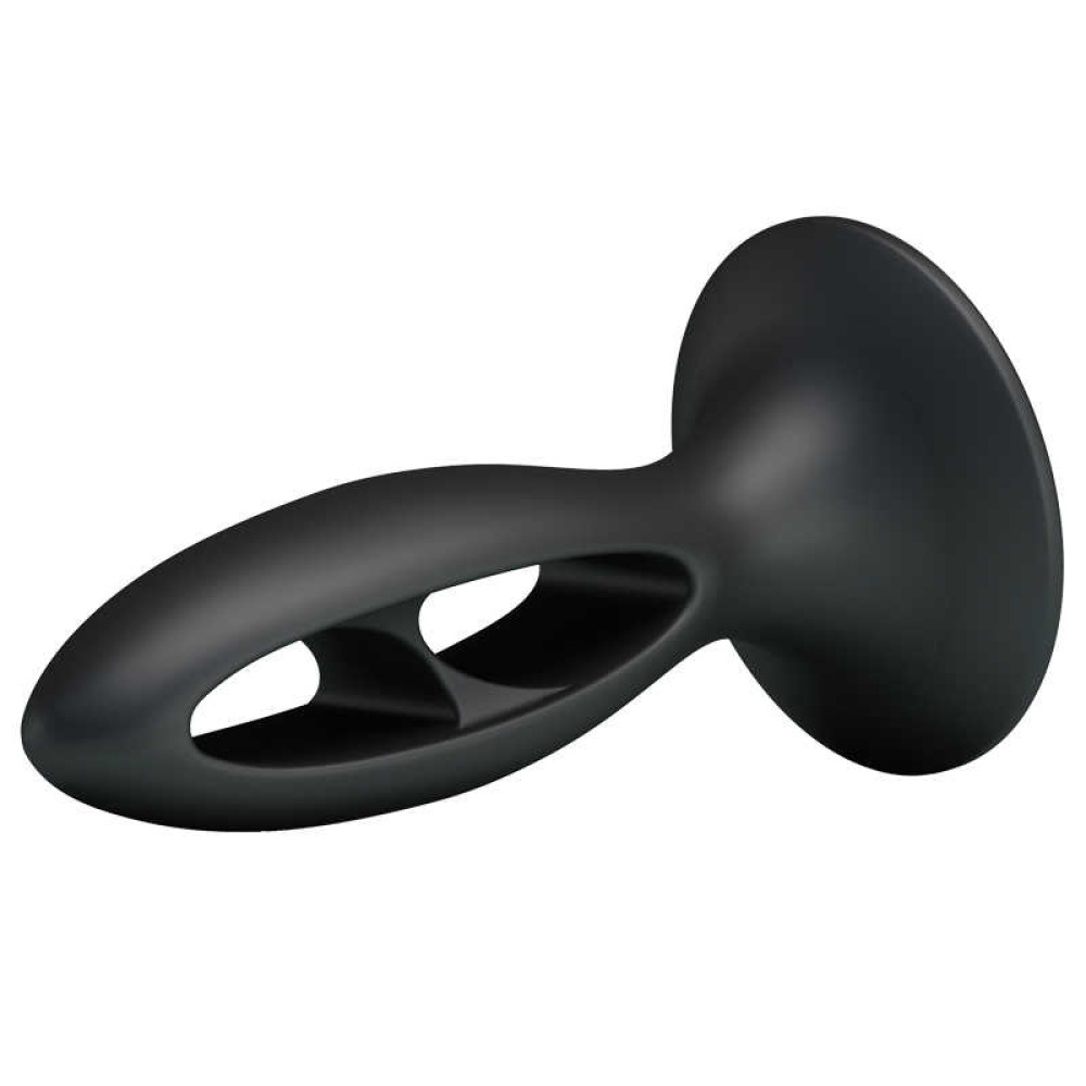 Анальная пробка с присоской Fabulous Silicone черная