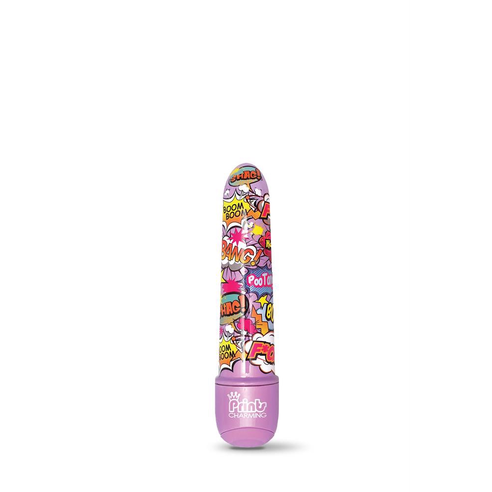 Мини-вибратор с принтом Global Novelties Prints Charming Pop Tease мультиколор