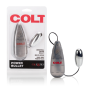 Вибропуля с пультом COLT Multi-Speed Power Bullet, серебристая