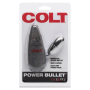 Вибропуля с пультом COLT Multi-Speed Power Bullet, серебристая