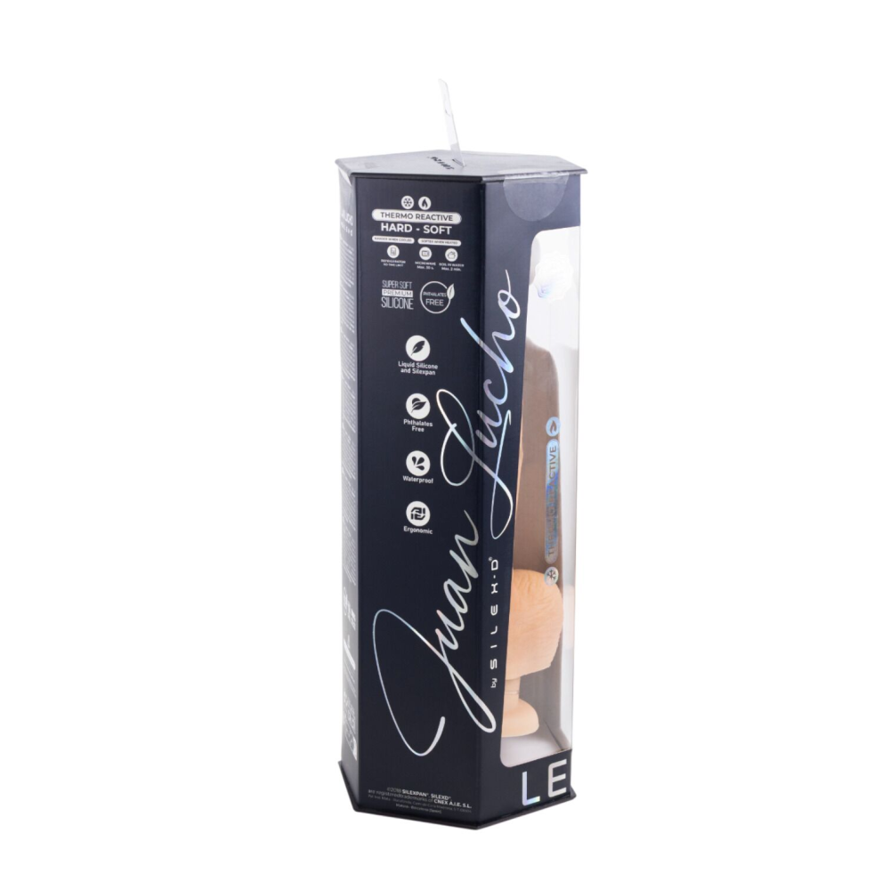 Фаллоимитатор SilexD Legends - Juan Lucho Dildo 9", двухслойный, силикон+Silexpan