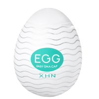 Мастурбатор-яйцо с рельефом XHN Egg Easy Ona-Cap, белый, 52 × 68 мм