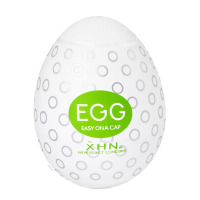 Мастурбатор-яйцо с рельефом XHN Egg Easy Ona-Cap, белый, 52 × 68 мм