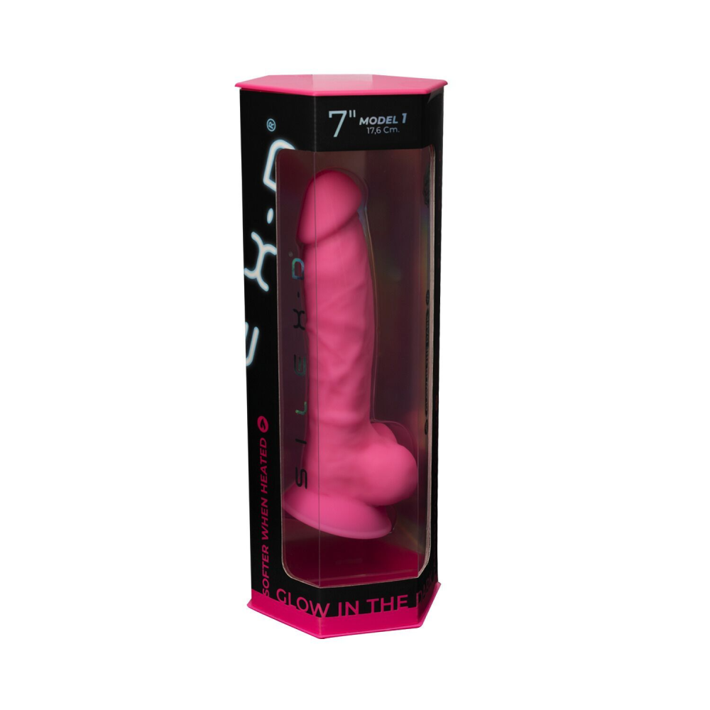 Фаллоимитатор SilexD Johnny Pink Glow in the dark (мятая упаковка!!!)