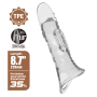 Удлиняющая насадка на пенис Pretty Love Penis Sleeve, прозрачная, 22 х 5,5 см